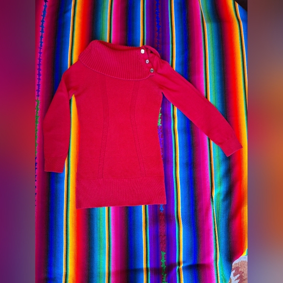 Style & Co Red tunic sweater - Picture 2 of 6